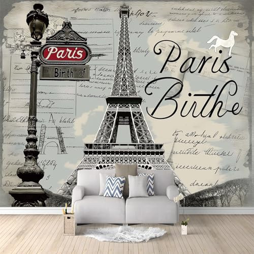 Papiers peints 400 x 280 cm Panoramique- Décoration murale moderne–pour chambre salon Tour Grise Tapisserie Photo Décoration Gris