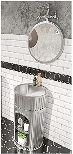Stile industriale Staccabile Freestanding Iron Art Vanity Set Bagno Lavabo Unità Mobili Standalone Bagno Cabinet Lavabo Sotto Armadio Bagno