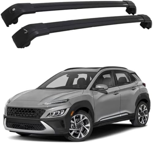 ZHAODG Barre Portapacchi per Auto, per Hyundai Kona/Kona EV 2017-2024 Barre PORTATUTTO, portabiciclette, Barre trasversali da Tetto,Bagagli Trasporto Rack, Auto Accessori