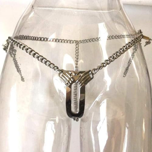 TPTOP Bondage Keuschheitsgürtel für Frau Keuschheit, Unsichtbar Unterwäsche Keuschheitskäfig Weibliche Bondage Keuschheit Höschen Chastity Belt Fetisch Sexspielzeug für Frauen,60/70cm