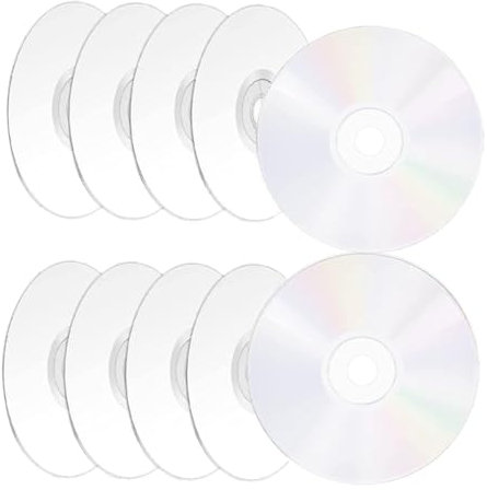 IMIKEYA 20pezzi Dischi Cd Trasparenti Per Lavori Fai Da Te Dischi Rotondi Vuoti Decorazioni Da Parete Cd Per Dipingere e Scrivere