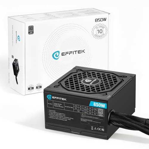 EFFITEK Fuente de alimentación 850 W Silver ATX 3.1, PCI 5.1