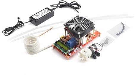 Calentador de inducción, Calentador de inducción ZVS de 1800W y 2500W, máquina de calentamiento por inducción, módulo de placa PCB, controlador Flyback, interfaz de ventilador de refrigeración + bobin