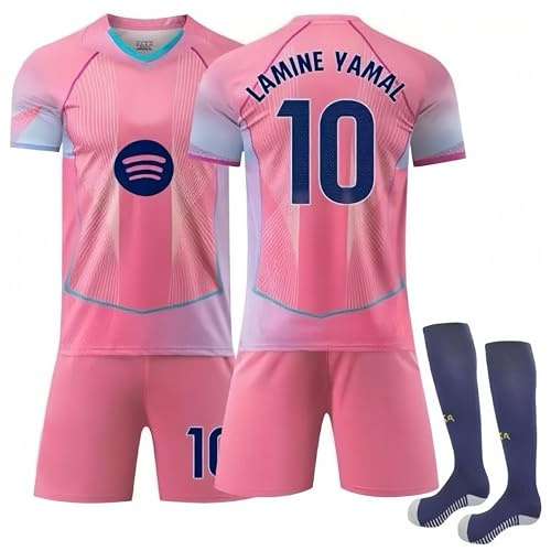Generisch 25/26 Nr.10 Trikot Fussball Erwachsene/Kinder Heim/Auswärts Trikot Fußballtrikots Trainingsanzug Shorts Socken