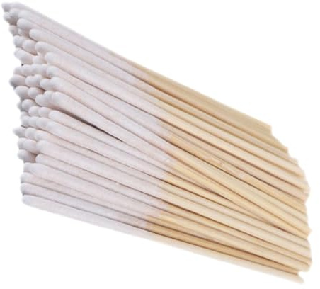 MALUGOGO 60 pezzi Cotton Swabs Spessi per Trucco e Pulizia Orecchie Bastoncini Lunghi in Cotone Assorbente Senza Pelucchi per Dettagli Precisi e Uso Domestico
