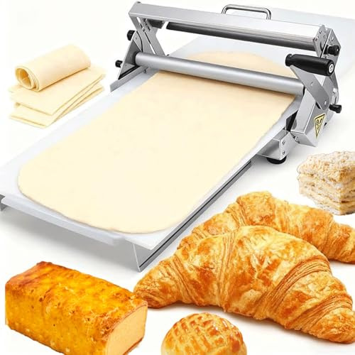 Macchina manuale di Sheeter della pasta per i croissant e la pasta sfoglia, pulizia facile, spessore regolabile