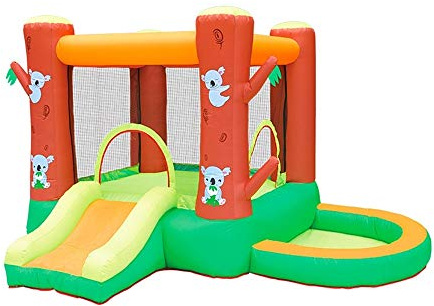 Inflatable Bounce House, Water Slide Trampoline 290x280x195 Cm Indoor Outdoor Water Park