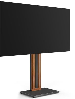 FITUEYES TV Ständer aus Buchenholz, für 32-65 Zoll Fernseher