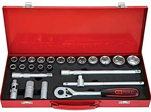 KS Tools 917.4024 1/2 Steckschlüssel-Satz, 24-tlg. 6-kant 4042146237205 Matt Satiniert