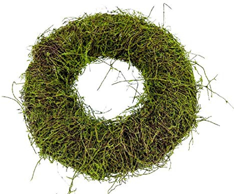 Kranz mit Moos und Clematis 1 Stück Natur-Grün Ø 25cm
