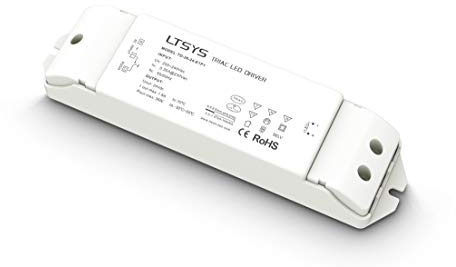 LIGHTEU®, 36 W 24 V DC 1,5 A TRIAC LED Netzteil Mit Dimmbarem Treiber Transformator, 3 in 1 Unterstützung für Triac ELV und Push-DIM