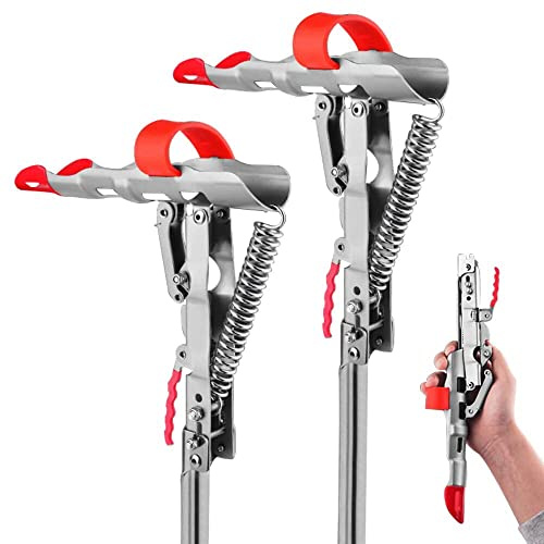 LBW Automatic Spring Fishing Rod Holder for Ground Bank Fishing Pole Holder Hook Setter Adjustable High Sensitivity Stainless Steel Spring Loaded Rod Holder for Fishing