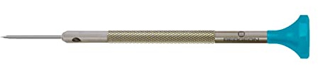 Bergeon Schraubendreher 30081-AT-150, aus Inox, mit Edelstahlklinge, 1,5 mm, mit 2 Ersatzklingen