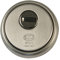 Amig - Escudo Redondo de Seguridad para Cerraduras Mod. 40 - Ø 65 mm - Con Placa Antitaladro y Tuercas Antirrobo - Anillo Exterior Macizo - Acero Inoxidable Mate