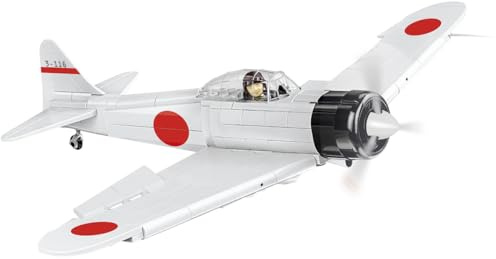COBI Mitsubishi A6M2 Zero-Sen Japanischer Kämpfer Bausteine aus Kunststoff, 347 Teile, Historical Collection WW II, Maßstab 1:32