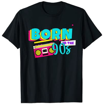 Retro-Vintage-Radio der alten Schule, geboren in den 90ern T-Shirt