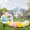 Aufblasbares klares Haus, Blasenzelt, Outdoor, wasserdicht, Kuppel, Campinghütte, kommerzielle Qualität, PVC, Blasenhaus mit Gebläse und Pumpe, 3 m Durchmesser, 12 cm Tunnel, für Familiencamping,