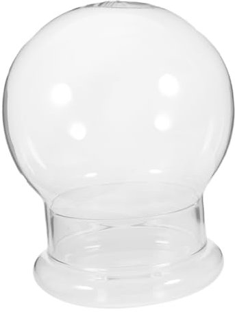 Yardenfun Diy Glass Terrarium Kit with Clear Dome Micro Landscape Decoration Home and Office Decor Easy to Clean Plant Lovers