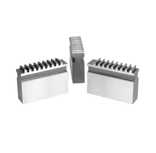 FUYUMIC Mandrin de Tour à mâchoires externes K11-100, mâchoires internes de 100 mm, mâchoires de mandrin à 3 mâchoires, pièce de Rechange(K11-100 Soft Jaw)