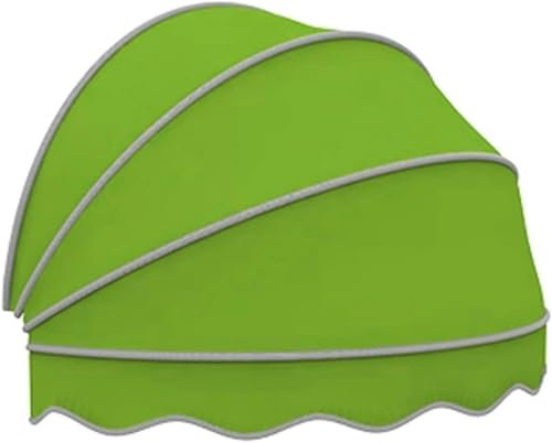 HOTAPEPU Tettoia per Porta a Cupola,Tenda a Ventaglio da Balcone Pieghevole,Tenda Cappottina da Sole,Tenda da Sole per Finestra con Protezione da Pioggia e Neve UV,per Esterni