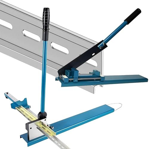 GZKDKZB Coupe-Rail, Outil de Coupe de Rail à Double rainure, Coupe spéciale pour électricien, avec règle de Mesure à Double échelle, pour Rails en Aluminium