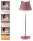 CSL - Tischlampe LED mit Akku - Kabellos - Touch - Helligkeit dimmbar - warmweiß neutralweiß kaltweiß - Metall - großer Akku - Tischleuchte - Nachttischlampe - Leselampe - Indoor/Outdoor - Rose