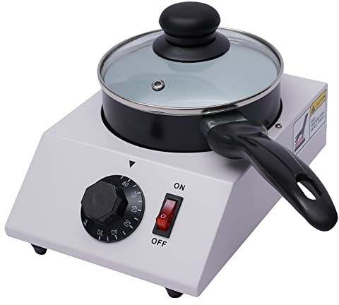 40W Electric Chocolate Melting Tempering Machine, 1KG Capacity Chocolate Cheese Candy Fondue Maker, 220V DIY Chocolate Melter for Home & Artisanal Chocolate Shops