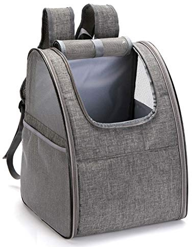 Ejoyous Katzenrucksack Hunderucksack, Tragbar Haustier Rucksack für Katzen und Hunde Atmungsaktive Katzen Rucksack mit Netzfenster Faltbare Katze Transportbox, für Haustiere Reisen