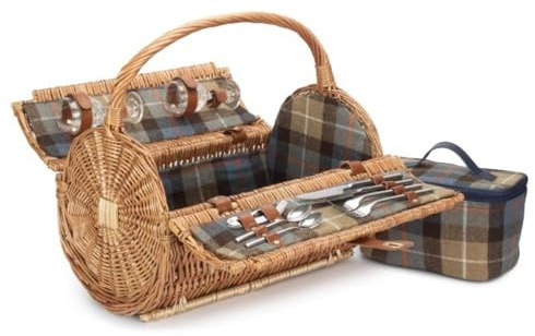 Red Hamper Picnic Basket Picknickkorb, Weidengeflecht, Natur, Für 2 Personen