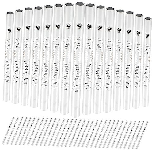 TINEASUR 50 Pièces Tubes De Carillon Éolien Métalliques Carillon Éolien pour DIY Métal pour Bricolage