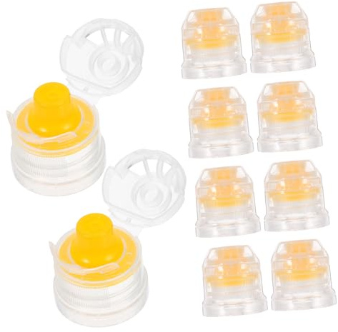 Gatuida 10pcs Water Bottles Push Caps Replacement Lids Effortless Design for Outdoor Sports Bottles