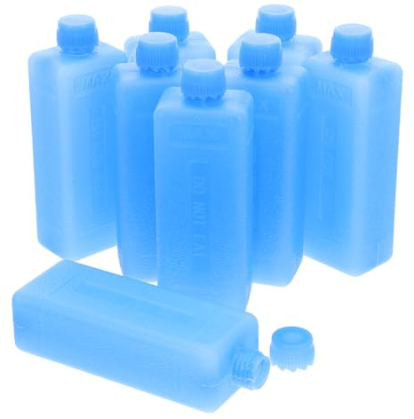 STOBOK Cool Bag Ice Packs 8pcs Reusable Freezer Blocks for Lunch Boxes Air Conditioner Fan Easy to Use Cooling Cubes for Food Beverage Refrigerator