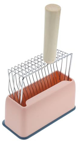 FUTUREORYY Scoop à Litière Inoxydable Résistant avec Manche pour Nettoyage des Boîtes à Litière pour Chats Et Pellets De Pin
