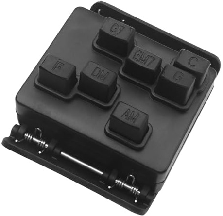 Guitar Chord Tool - ABS, Silicone Musical Learning Tools | Chord Assisted Guitar Trainer | 3.15x2.36x2.36 Inches | Ukulele Practice Assistant Music Trainer, Fits 23-26 Inches Ukulele