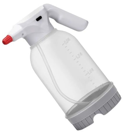Annaffiatoio elettrico da 2 litri per piante da interno Bottiglia spruzzata a pressione regolabile Include manico ergonomico Design a tenuta stagna Annaffiatoio pneumatico per piante