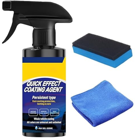 1 Piezas Agentes De Recubrimiento De Efecto RáPido,Quick effect coating agent for Car,3 en 1 de Alta Protección en Spray de Recubrimiento Rápido para Automóviles,sino también para faros,llantas y más.