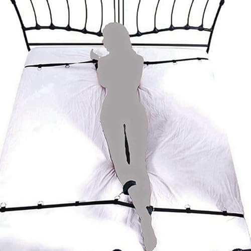 Sex Bondage Bed Restraints Sex with Adjustable Straps Hand Leg Cuffs Ankle Wrist Resistance Bands Sex Tie up Shrug Bondaged Rope Cord & Rope for Bedroom Sex Cuff Bracelets for Men and Woman Sweater