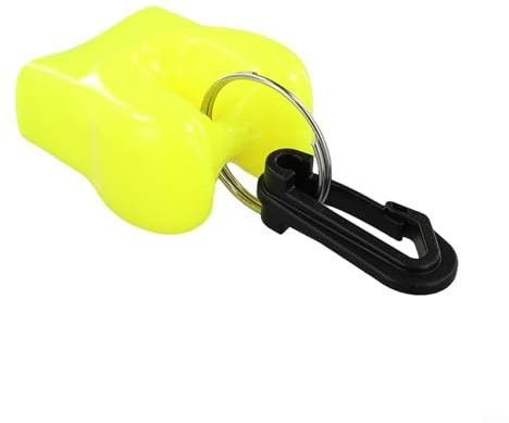 Jotekonoby Atemregler-Mundstück-Halter, Clip für Oktopus-Halter, PVC, Schmutzschutz, passend für Bcd Br (gelb)