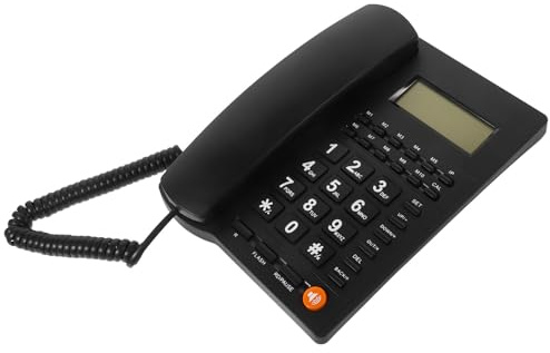 Sosoport Téléphone Fixe pour Personnes Âgées Identification d'Appel Gros Boutons Affichage de L'Appelant pour Maison et Bureau Téléphone Domestique Facile à Utiliser