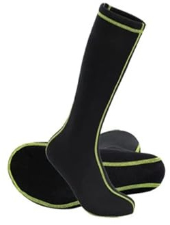 DSFIHJO Tauchersocken Neoprenanzugsocken, Rutschfeste, Sanddichte Neoprensocken For Beachvolleyball, Elastische Tauchsocken, Knielange, Lange Socken For Schwimmen Und Tauchen Wärme(XL)