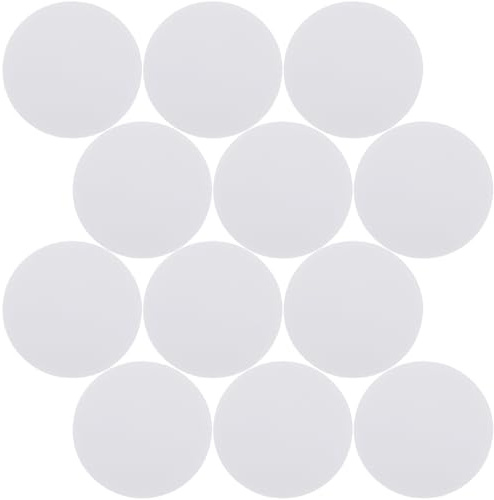 VICASKY 30 Pieces White Round Bed Sheet Grippers Double-Sided Hook and Loop Tape Non-Slip Cushion Fixing Pads for Sofa and Carpet Anti-Slide Home Use