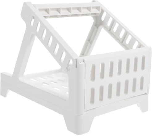 SAFIGLE Soporte de Plástico Abs para Etiquetas de Envío, Portaetiquetas de Escritorio Blanco, Organizador Práctico para Impresora de Etiquetas Térmicas, Accesorio para Material de Oficina