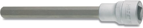 Hazet 986LG-8 Schraubendreher-Einsatz, s: 8, Innenvierkant 12,5 mm (1/2 Zoll), Innen Sechskant 8 mm (Schlüsselweite)