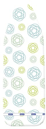 WENKO Bügeltischbezug Basic S - Bügelbrettbezug, wäscheschonende Schaumstoffpolsterung, Easy Clip, Baumwolle, 33 x 112 cm, Sortiert
