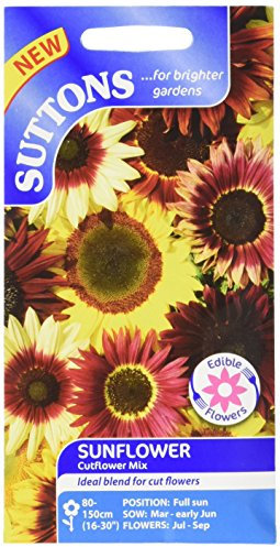 Suttons Seeds 133178 Sunflower Cut Flower Mix Seed (20 Pieces)