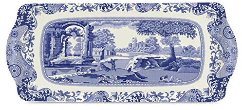 Pimpernel Spode Blue Italienisches Sandwich-Tablett, Melamin-Serviertablett, 15,25 x 6,5 (Mehrfarbig)
