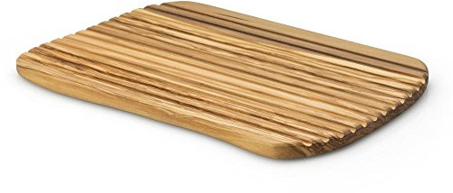 Continenta brödskärbräda, skivblock, av olivträ, 37 x 25 x 1,6 cm