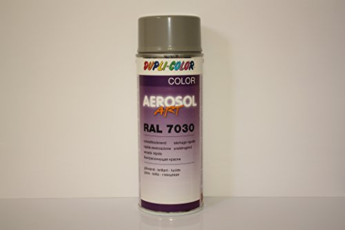 DUPLI-COLOR Aerosol RAL 7030, steingrau, glänzend, Spraydose, 400ml