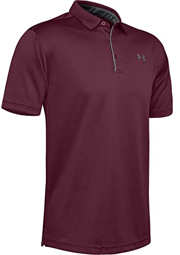 Under Armour Herr 2023 Golf Tech Fukttransporterande Strukturerad Mjuk Ljus Pikétröja