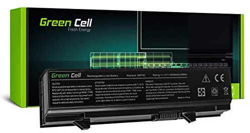 Green Cell KM668 KM742 KM752 KM760 Laptop Akku für Dell E5400 E5400N E5410 E5500 E5510 PP32LA PP32LB (6 Zellen, 4400 mAh, 10.8-11.1 V, Farbe Schwarz)